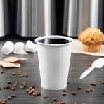 12oz. White paper Hot cup 3