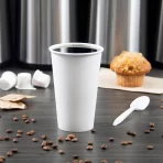 16 oz. White paper Hot cup 3