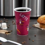 16 oz.coffee print paper hot cup 2